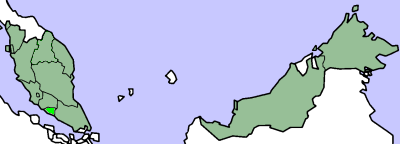 Map of Malacca (state)