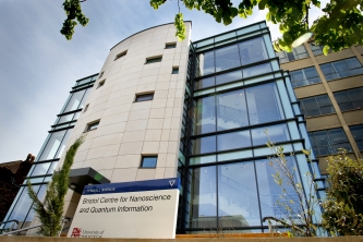 Outside the Centre for Nanoscience and Quantum Information, Bristol University