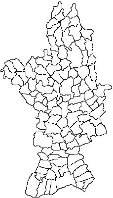 Mapa konturowa okręgu Aluta, w centrum znajduje się punkt z opisem „Milcovu din Vale”