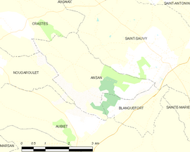 Mapa obce Ansan