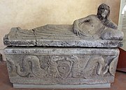 Sarcophagus in the Villa Corsini, Florence. 300-275 BC.