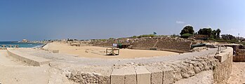 English: Caesarea maritima, Amphitheatre of Herod Deutsch: Caesarea maritima, Amphitheater des Herodes used on 6 pages in 5 wikis