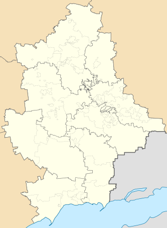 Лиман. Карта розташування: Донецька область