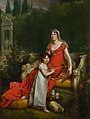 Portrait with her daughter Elisa by François Gérard, 1811