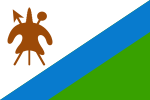 Lesotho 1987–2006 (om flaggan)