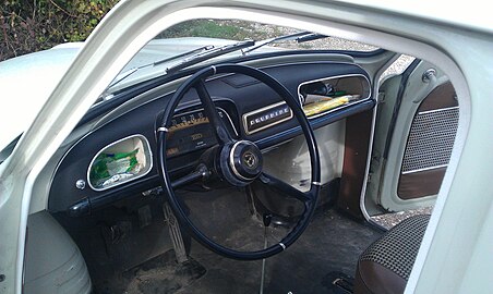 Renault Dauphine, Interieur