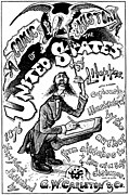 Self-portrait (cartoon), from the title page of A Comic History of the United States (1876).