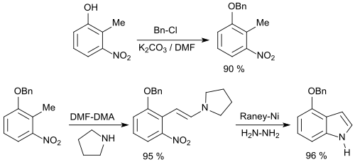 Indolsynthese nach Batcho-Leimgruber