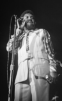 Junior Parker performing at the 1970 Ann Arbor Blues Festival. Photo by Jeff Titon.