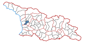 Location of the municipality within Georgia