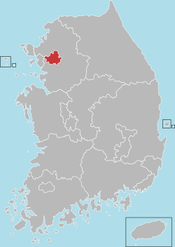 首尔特别市位置圖