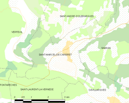 Saint-Marcel-de-Careiret - Localizazion