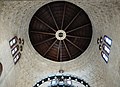 The dome of the mausoleum chamber (now replaced by a flat wooden roof, but preserving the stone pendentives)