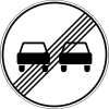 3.21.1 End of overtaking prohibition zone