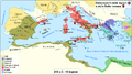 Dislocazione e dimensione delle armate romane nel 215 a.C.