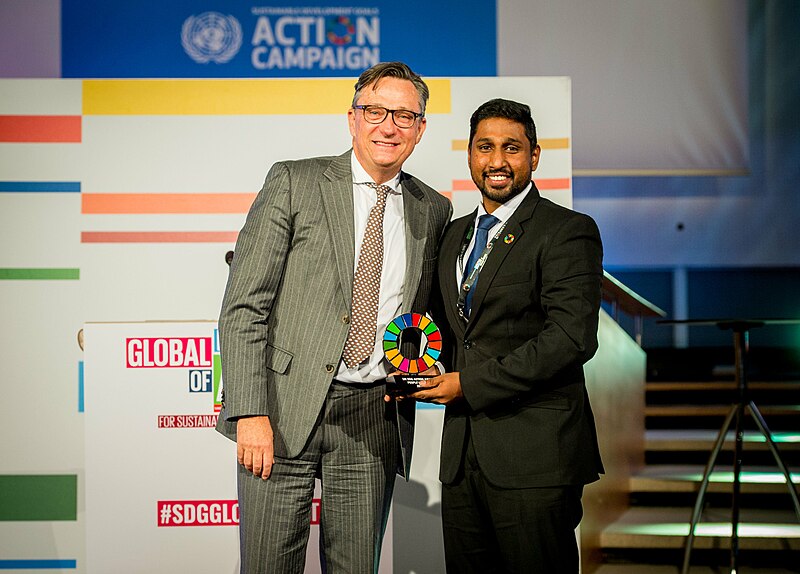 File:Receiving UN SDG Action Award 2018 in Bonn, Germany.jpg