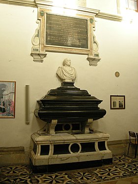 Gravmonument över Federico da Montefeltro och sonen Guidobaldo i kyrkan San Bernardino degli Zoccolanti i Urbino.