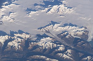 Campo de Hielo Sur, as gresste Gletschagebiet in Patagonien