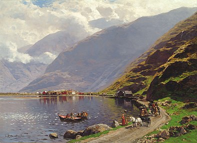 Scenic view of the Sognefjord