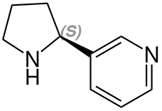 File:(-)-Nornicotine Structural Formula V1.svg