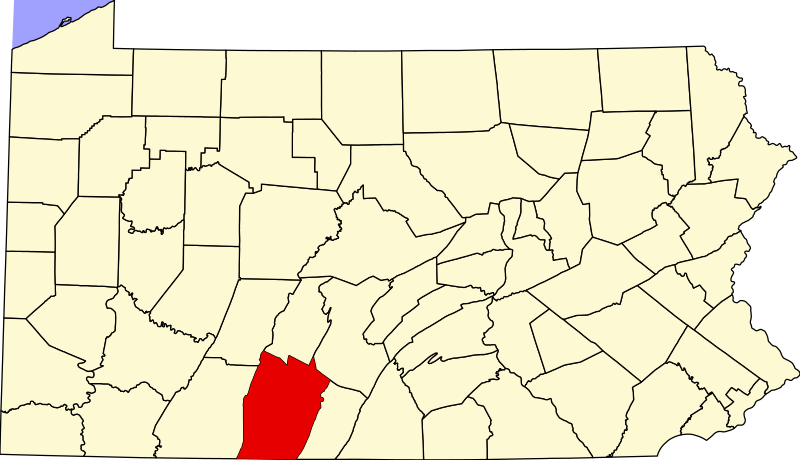 File:Map of Pennsylvania highlighting Bedford County.svg