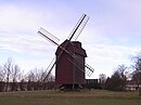 Bockwindmühle, am Südrand des Dorfes