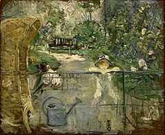 Berthe Morisot, The Basket Chair (1882), 61.3 x 75.5 cm.