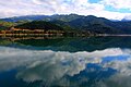 Jablanica lake at summer