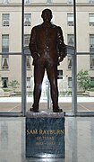 A statue of Rayburn in the Rayburn House Office Building