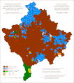 Ethnic structure of Kosovo and Metohija by settlements 1971.