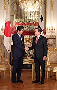 Shinzo Abe and Laurentino Cortizo at the Enthronement of Naruhito (2).jpg