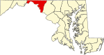 State map highlighting Washington County