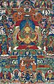 Thangka avec Prajnaparamita. Représentation népalaise de la fin du XVIIe siècle.