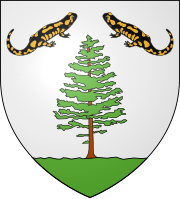 Wappen der französischen Gemeinde Pinas (Département Hautes-Pyrénées)