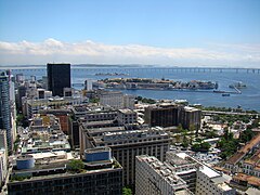 Vista de parte do Centro do Rio de Janeiro.