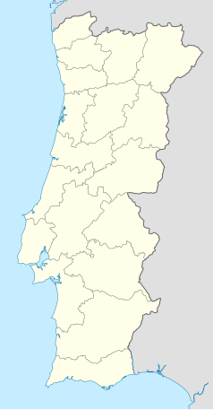 Mapa konturowa Portugalii