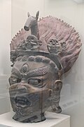 Head of a Qing dynasty statue of Hayagrīva, now held in the Gansu Provincial Museum, Lanzhou, Gansu, China