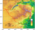 Ülkenin topografik haritası