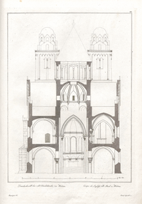 Schnitt durch die Kirche in Georg Moller: Denkmähler der deutschen Baukunst Band 2,2