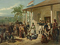 L'arrestation du prince Diponegoro (peinture de Nicolaas Pieneman au Rijksmuseum Amsterdam)