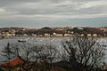 Hendaye, vue de Fontarrabie, par dessus la baie de Txingudi