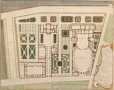 Plan du palais Bourbon (1730).