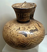 Œnochoé aux chèvres sauvages. Rhodes, 650-640 Musée national étrusque de la villa Giulia