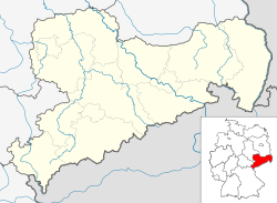 Wolkenstein ubicada en Sajonia