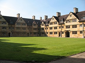 Inside Old Quad as seen from centre lawn