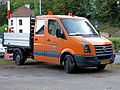 Camion plateau double cabine.