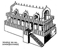 Reconstruction of Sanchi Temple 40 (3rd century BCE).