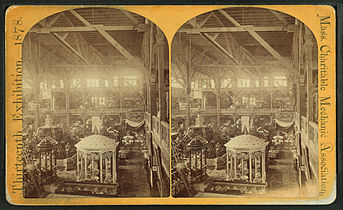 13th MCMA exhibit, Park Square, 1878