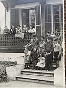 1949 photo of Boys wearing Barretinas in Viladrau, Girona, Catalunya, Spain.jpg