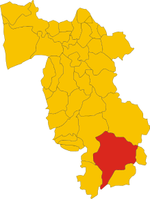 Poziția localității Pomarance